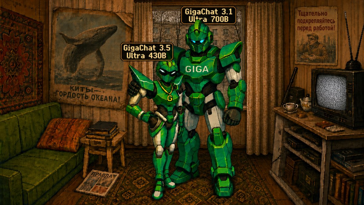Сбер выложил в open source модель GigaChat 3.5 Ultra — 432 млрд параметров в собственной гибридной архитектуре
